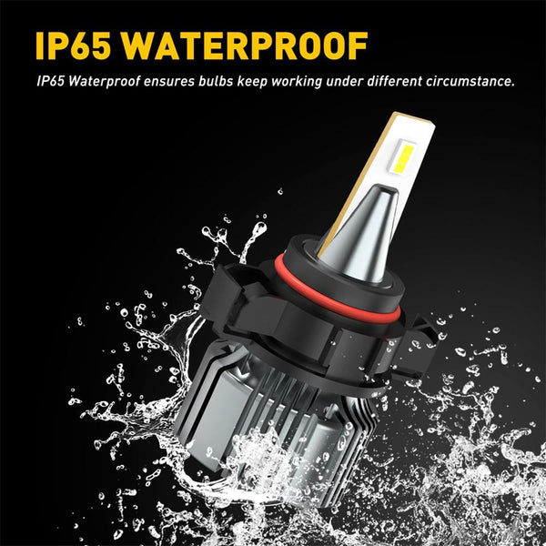 2504 PSX24W LED Fog Light Bulbs, 4000 Lumen 6000K Extremely Bright Xenon White