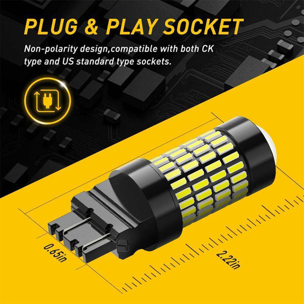 3157 LED Reverse Light Bulbs, 1400 Lumens LED Bulbs with Projector for Backup Tail Brake Signal Lights