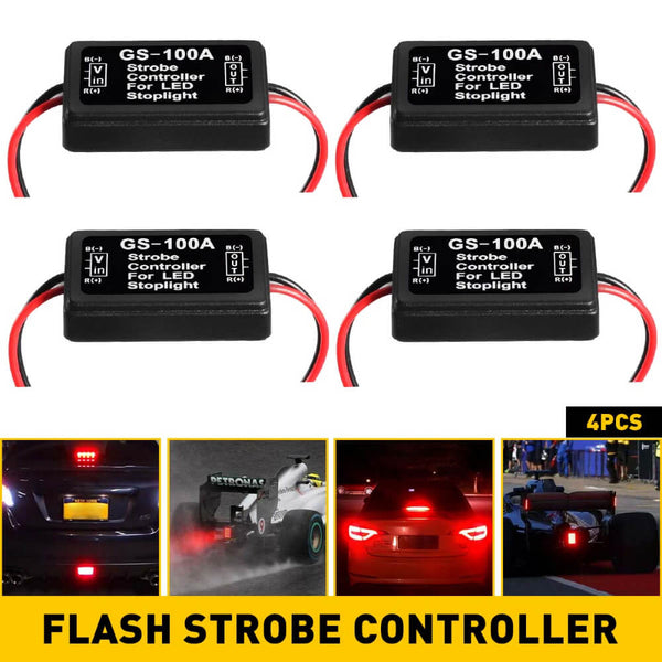 4 PCS LED Flash Strobe Controller for Brake Tail Stop Light