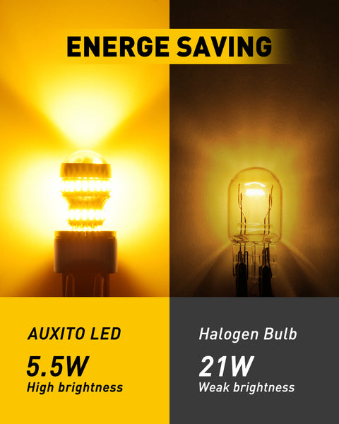 7443 LED Bulb Amber 2600 lumens