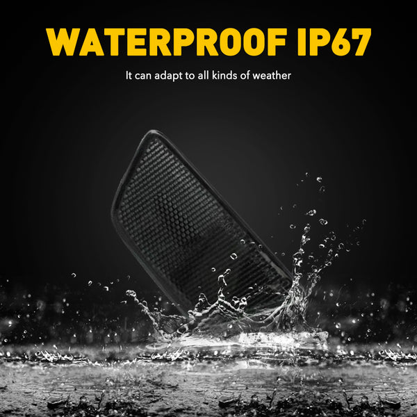 Compatible with Chevy Cruze, Front Bumper Mounted Side Marker Light Assembly (Smoke)