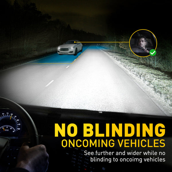 9005 HB3 LED Bulb Forward High Beam Mini-sized CanBus Ready 80W 16,000LM/Pair