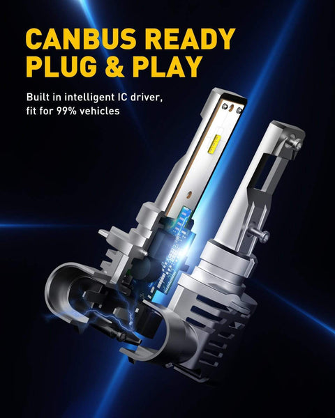 9005/HB3 LED Forward High Beam 9006/HB4 LED Bulbs Low Beam LED Combo