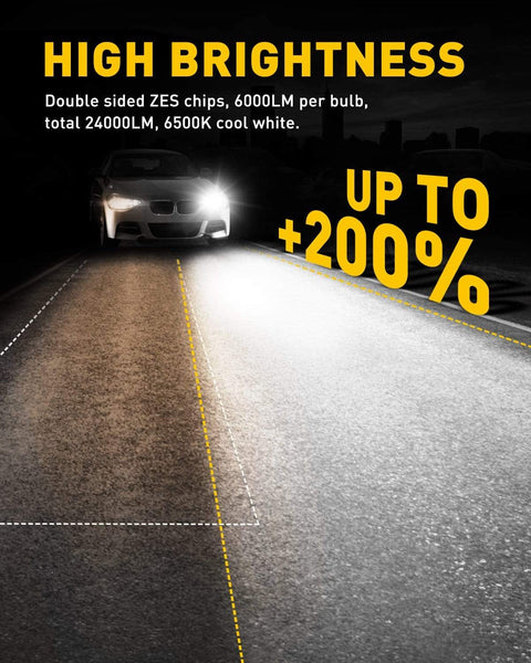 9005/HB3 LED Forward High Beam 9006/HB4 LED Bulbs Low Beam LED Combo