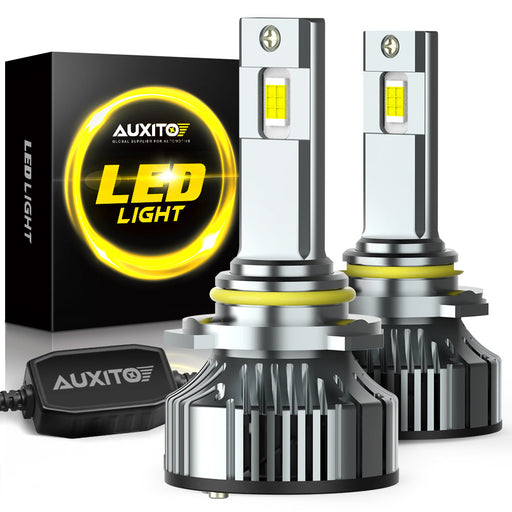 9005 LED Bulbs 120W 24000 Lumens Per Set 700% Brighter 6500K Cool White