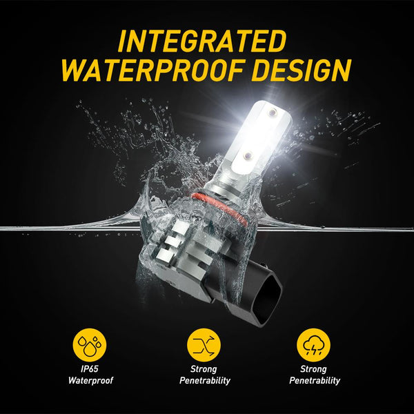 9006 LED Fog Light Bulbs, 4000 Lumens Extremely Bright with CSP Chip