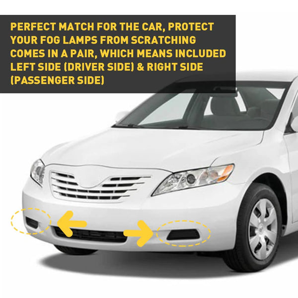 A Pair of Fog Light Cover Set Replacement for 2007-2009 Toyota Camry