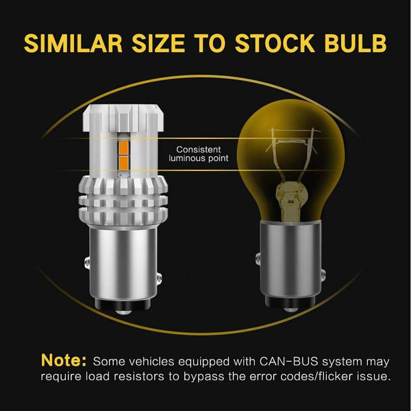AUXITO 1157/BAY15D Car LED Turn Signal Indicator Side Marker Light Bulb