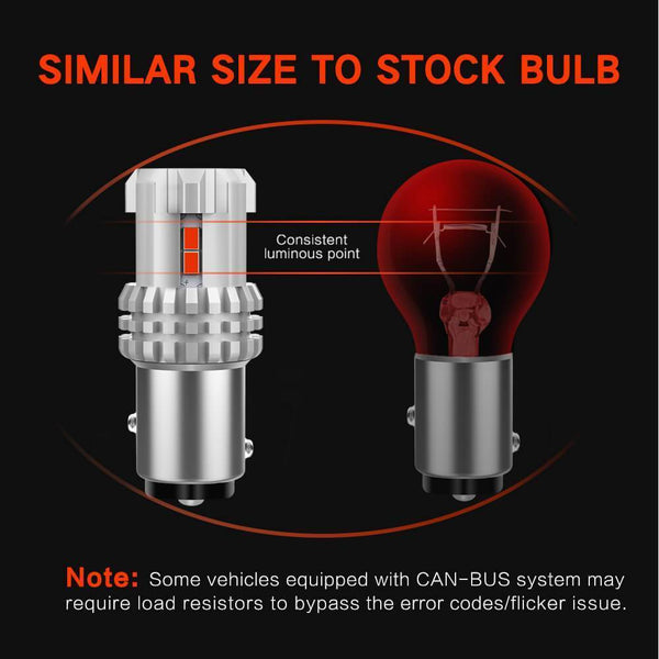 AUXITO 1157/BAY15D LED Turn Signal Brake Tail Light Bulbs 3020-SMD