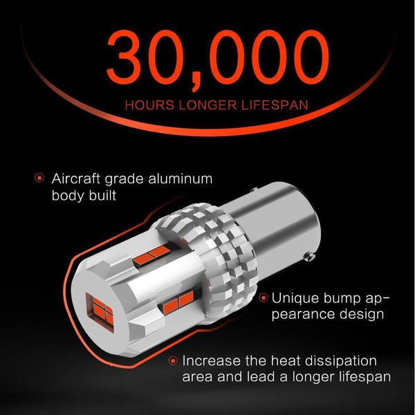 AUXITO 1157/BAY15D LED Turn Signal Brake Tail Light Bulbs 3020-SMD