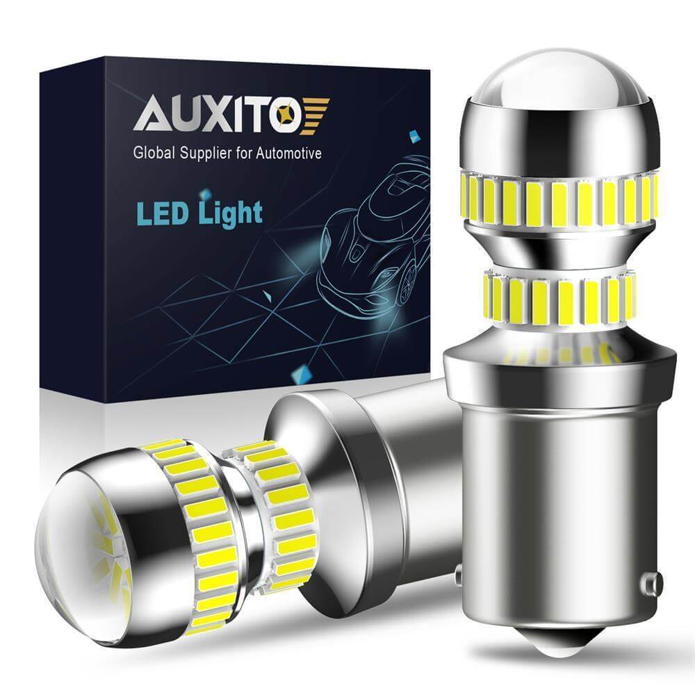 AUXITO 2600LM 1156 LED Bulbs, BA15S/P21W/7506/LED Light Bulbs for Backup Reverse Light Bulb Tail Light 6000K White