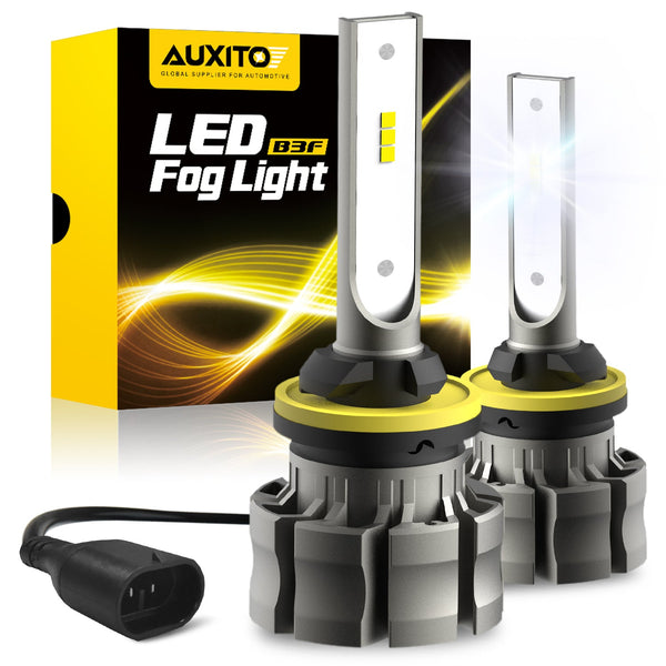AUXITO 880 LED Fog Light Bulbs, Fanless Design, 6000 Lumens 6000K White 350% Brightness 885 893 899 Fog Light Lamp