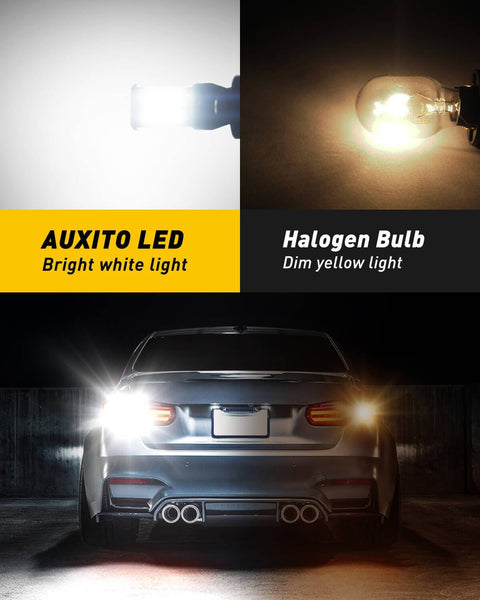 AUXITO 912 921 Error Free T15 LED Backup Light Bulbs, High Power 2835 15-SMD Chipsets