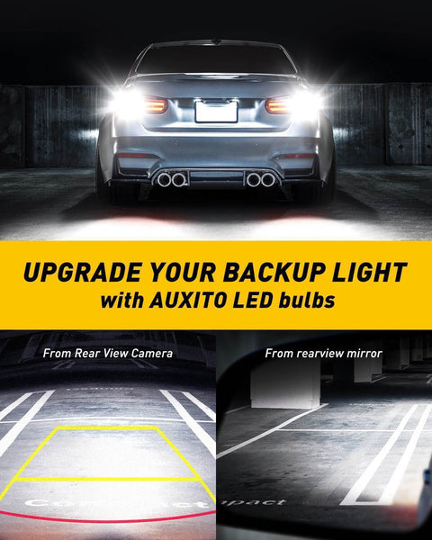 AUXITO 912 921 Error Free T15 LED Backup Light Bulbs, High Power 2835 15-SMD Chipsets