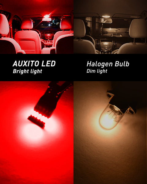 AUXITO Brilliant Red 194 LED Bulbs