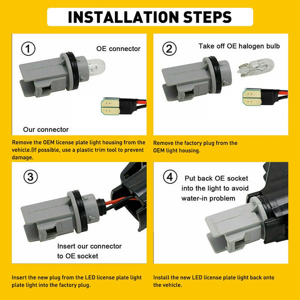 AUXITO Front LED Side Marker Lights for Honda Civic 10th Gen 2016-2021 Coupe Hatchback With 2Pcs