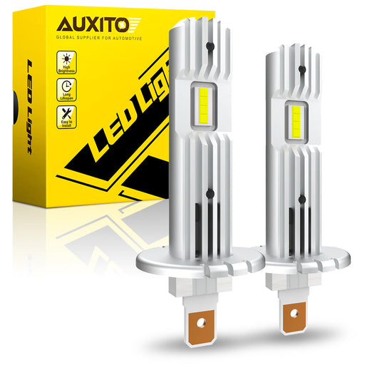 AUXITO H1 LED Bulb 50W 10000LM 6500K Cool White with Cooling Fan