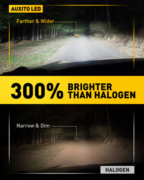 AUXITO H3 LED Fog Light Bulbs 6500K White