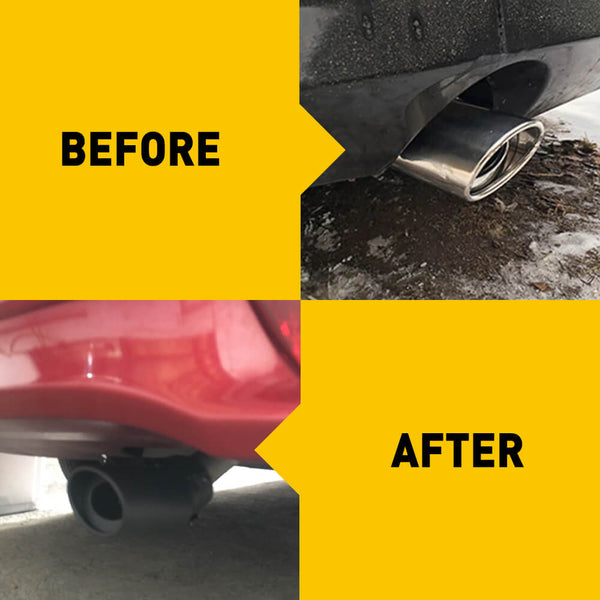 Car Rear Muffler Tip Exhaust Pipe Stainless Steel Round Accessories Bend Pipe