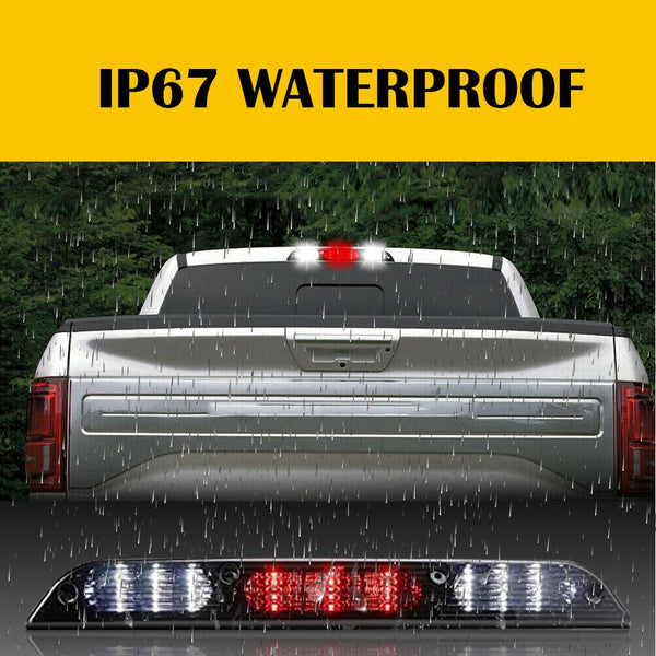 Compatible With 15-20 Ford F150 Smoked Lens Full LED High Mount Third Brake/Stop Light Assembly