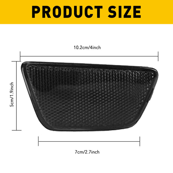 Compatible with Chevy Cruze, Front Bumper Mounted Side Marker Light Assembly (Smoke)