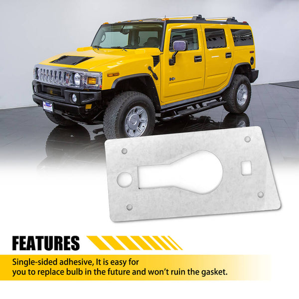 Fit for 03-09 Hummer H2 and 05-09 H2 SUT Roof Light Gaskets Anti-Leak Seal 10pcs