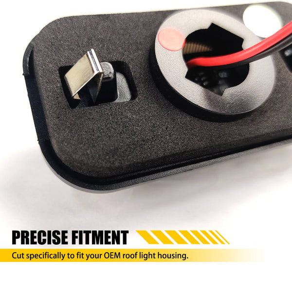 Fit for 03-09 Hummer H2 and 05-09 H2 SUT Roof Light Gaskets Anti-Leak Seal 10pcs