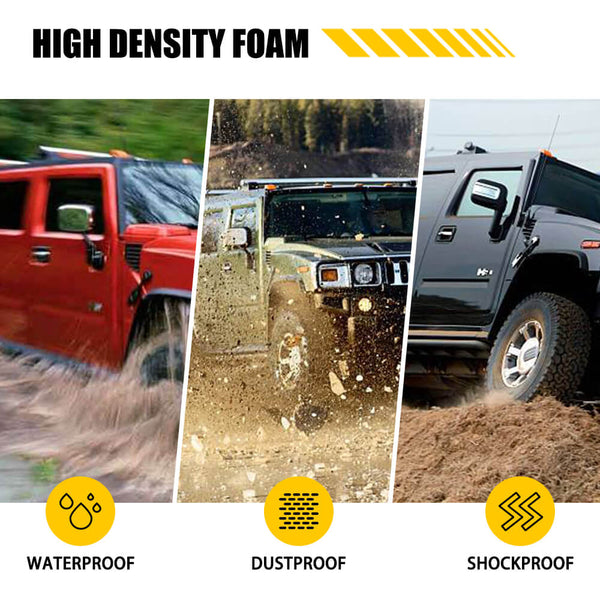 Fit for 03-09 Hummer H2 and 05-09 H2 SUT Roof Light Gaskets Anti-Leak Seal 10pcs