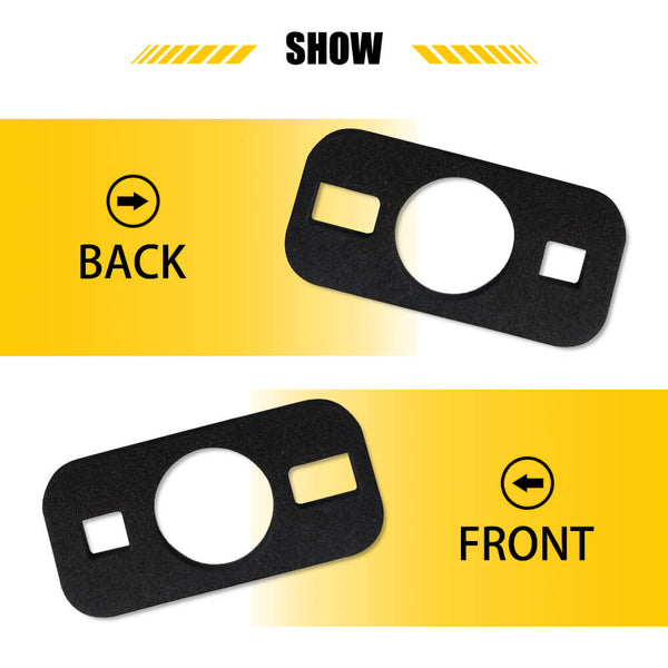 Fit for 03-09 Hummer H2 and 05-09 H2 SUT Roof Light Gaskets Anti-Leak Seal 10pcs