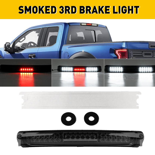 Fit For 1997-2003 Ford F150 LED Third Brake Light Cargo Light 3rd Brake Light High Mount Stop Light (Black Housing Smoke Lens)