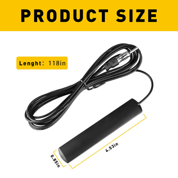 Fit For Universal Car Radio Antenna Patch Aerial Hidden Windshield Antenna 3m