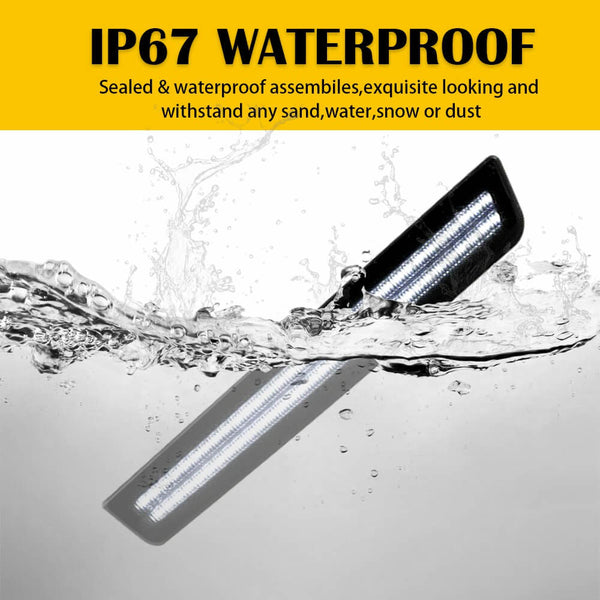 For 15-22 Challenger Front Bumper LED Side Marker Light, Smoke