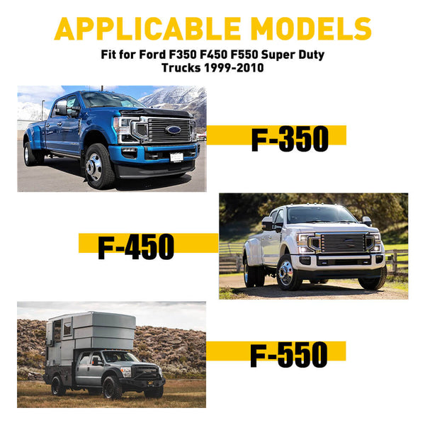 For 1999-2010 Ford F350 F450 F550 Super Duty Truck Amber/Red Dually Bed Fender LED Side Marker Lights Kit