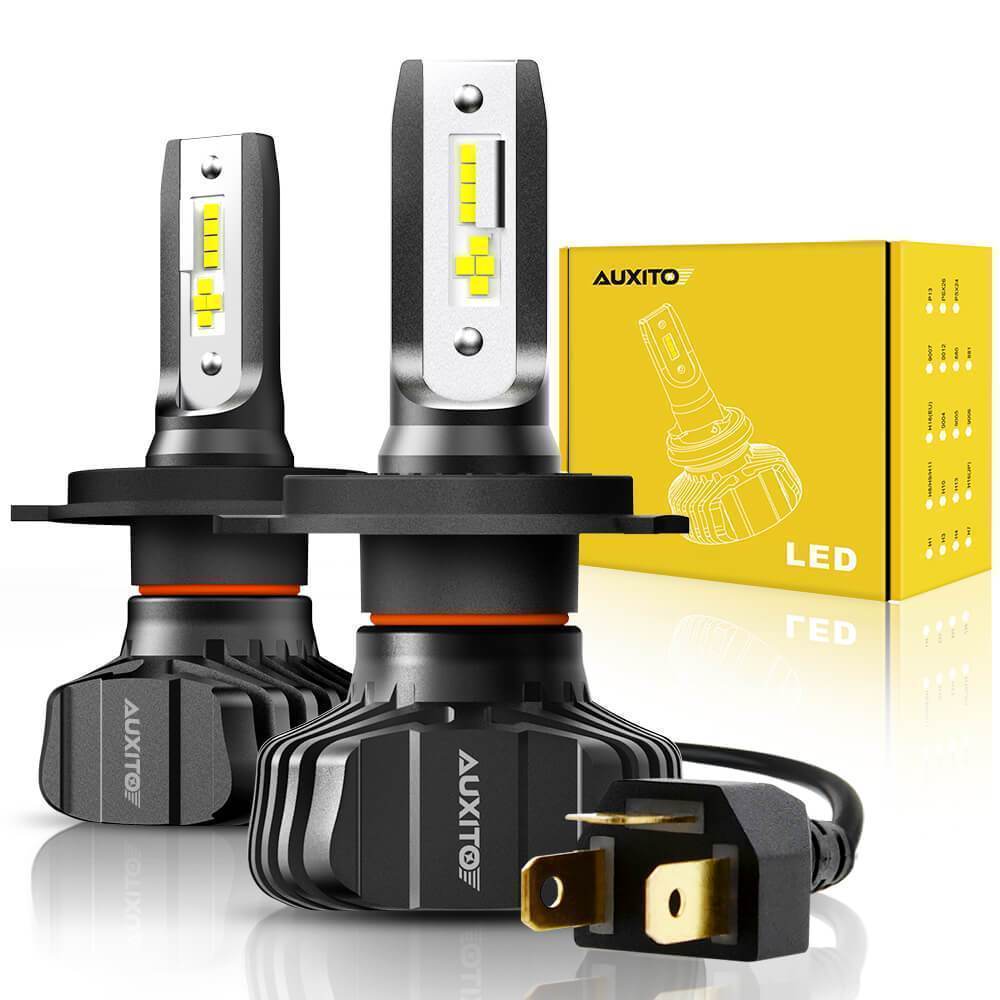 H4 9003 LED Bulb Fanless 9000 Lumens Adjustable Beam 6500K Xenon White High Low Beam HB2