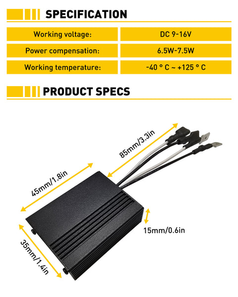H7 Canbus Adapter Anti-Flicker Warning Canceler for H7 LED Bulb