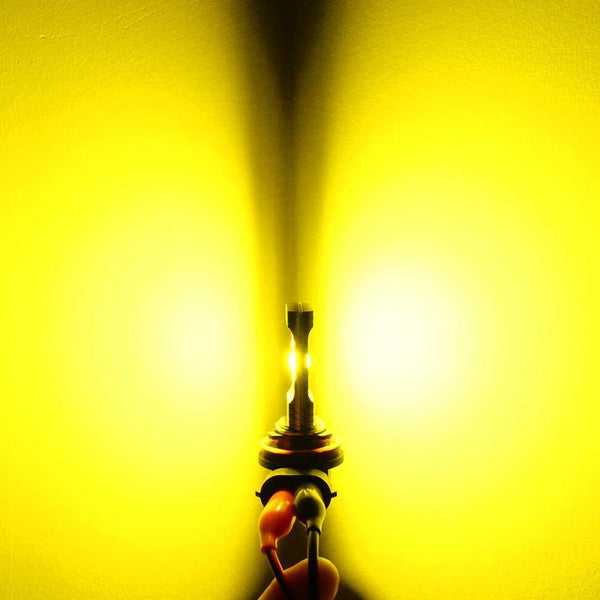 H8 H11 LED Fog Light Bulbs 4000 Lumens with CSP Chipsets Golden Yellow for DRL or Fog Lights Lamp Replacement