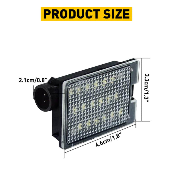 LED License Plate Lights for 14-21 Dodge Durango Models Waterproof License Plate Light Kits Xenon White Light