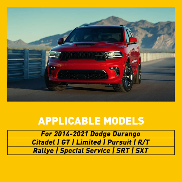 LED License Plate Lights for 14-21 Dodge Durango Models Waterproof License Plate Light Kits Xenon White Light