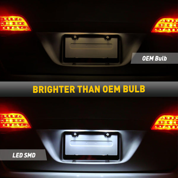 LED License Plate Lights for Toyota and Lexus Models Waterproof License Plate Light Kits Xenon White Light