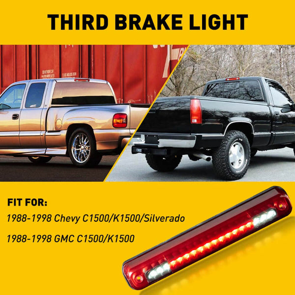 LED Third Brake Light Fit for 88-98 Chevy C1500/K1500/Silverado and GMC C1500/K1500