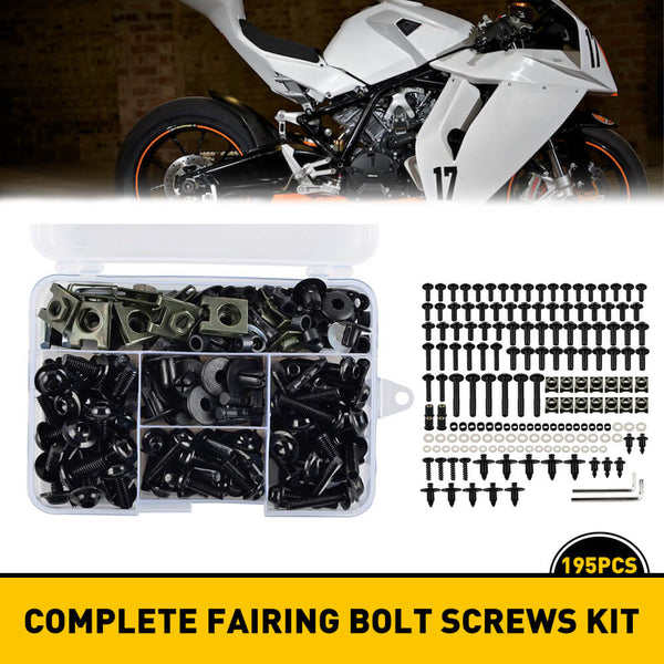 Motorcycle Fairing Nut And Bolt Assortment Kits Fasteners for Universal Motorcycle Mounting Kit
