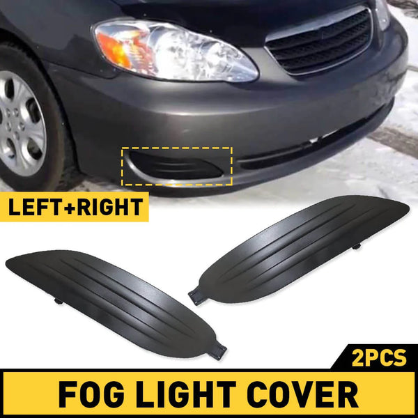 Pair Fog Light Cover Set Replacement for 2005-2008 Toyota Corolla