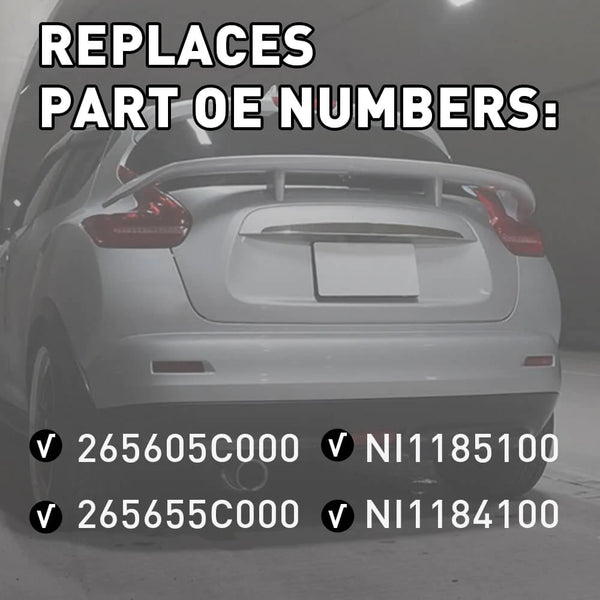 Pair Rear Bumper Reflector Light (Left+Right) Fits 09-18 Nissan, Infiniti Models