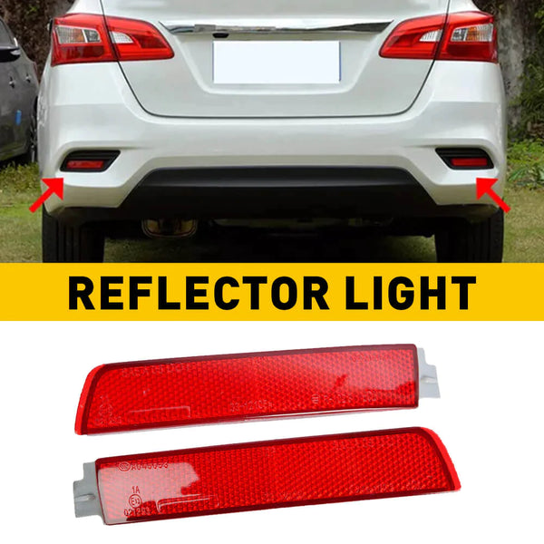 Pair Rear Bumper Reflector Light (Left+Right) Fits 09-18 Nissan, Infiniti Models