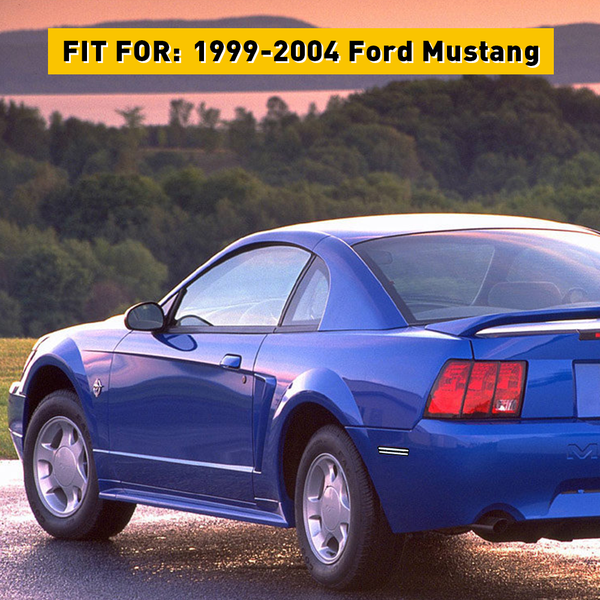 Rear Bumper LED Side Marker Light with Double-Row LED Bead Fit For 99-09 Ford Mustang