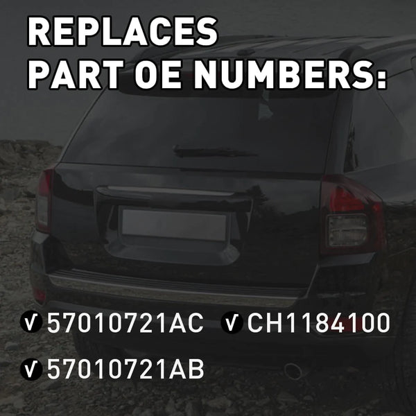 Rear Bumper Reflector Rear Left & Right Bumper Compatible with 2011-2018 Jeep, Dodge