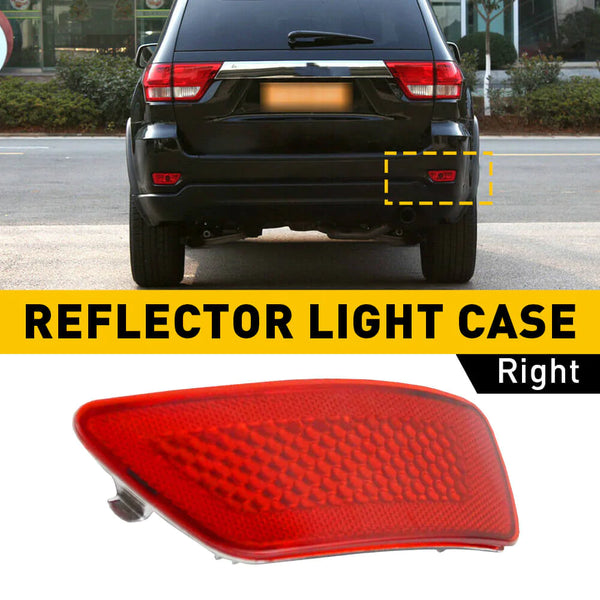 Rear Bumper Reflector Rear Left & Right Bumper Compatible with 2011-2018 Jeep, Dodge