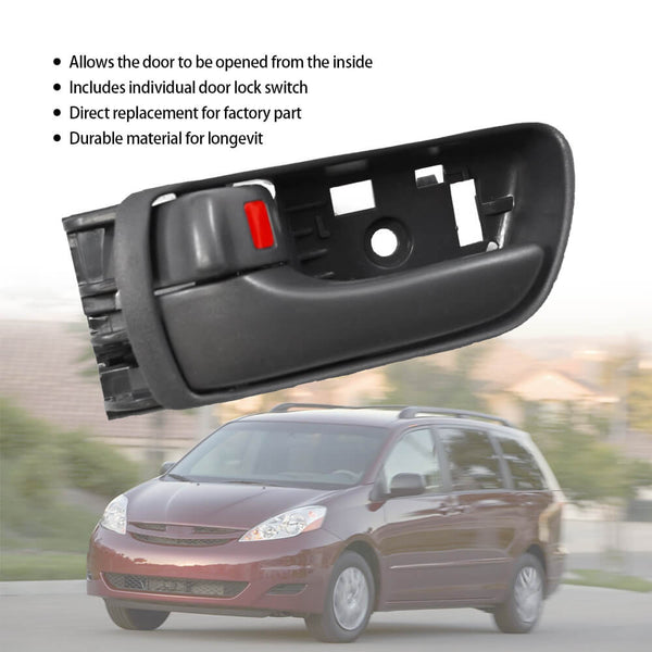 Rear Exterior Door Handles,Left Front Interior Door Handle Replacements for 2004-2010 Toyota Sienna