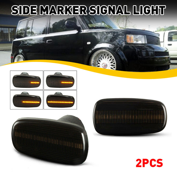 Smoke Lens LED Signal Side Marker Light For 01-05 LEXUS IS300 04-06 SCION XB