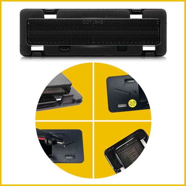 Smoked LED Side Marker Light For 1982-2002 Chevy Camaro Pontiac Firebird